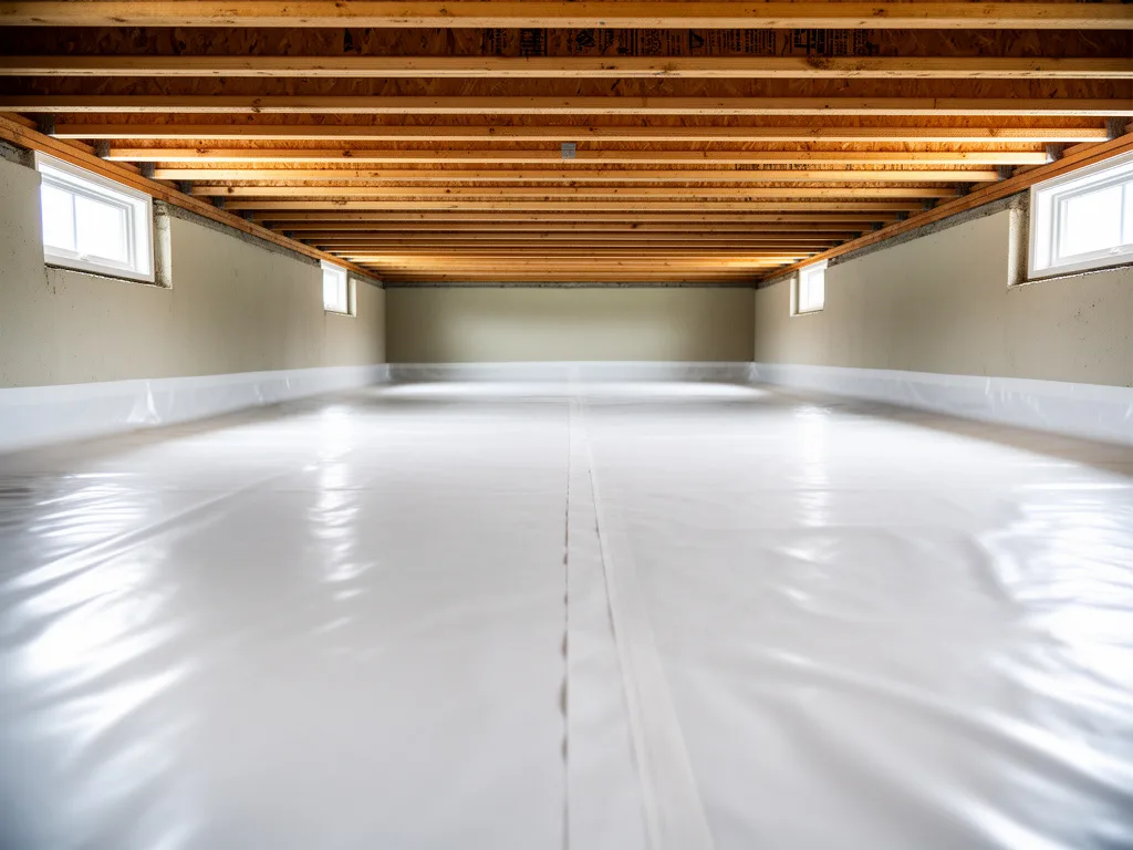 Illustration of a typical finished result after Crawlspace encapsulation